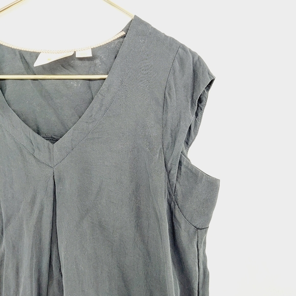 Anthropologie Maeve Ally Tunic Black Cutouts Summer Lagenlook Top P2952 - Picture 3 of 10